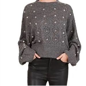 Kooples Grey Sweater with Detail